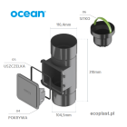 OCEAN PVC - Czyszczak 110mm - SCHEMAT i ELEMENTY