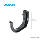 OCEAN PVC - Uchwyt rynnowy 150mm / DOCZOŁOWY - SCHEMAT