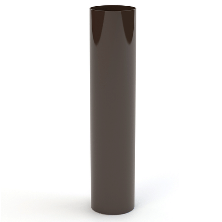 GAMRAT PVC brązowy ciemny - Rura spustowa 63mm / 1m
