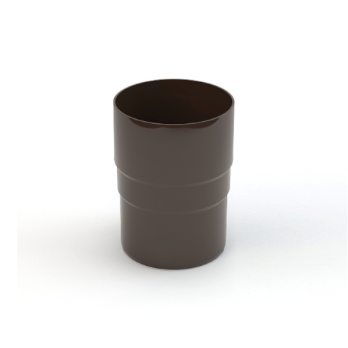 GAMRAT PVC brązowy ciemny - Złączka rury 63mm (mufa)