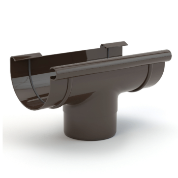 GAMRAT PVC brązowy ciemny - Lej spustowy 100/63mm