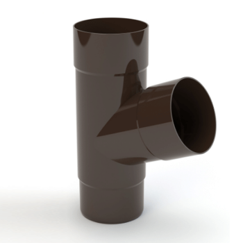 GAMRAT PVC brązowy ciemny - Trójnik 90/90/90mm (kąt 67,5°)