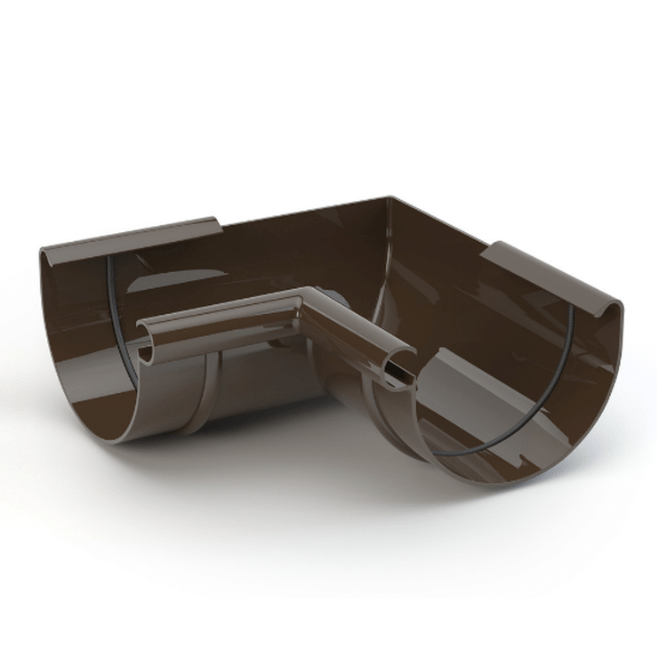 GAMRAT PVC brązowy ciemny - Narożnik 125mm / WEWNĘTRZNY (kąt 90°)