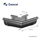 GAMRAT PVC - Narożnik 125mm / ZEWNĘTRZNY (kąt 90°) - SCHEMAT