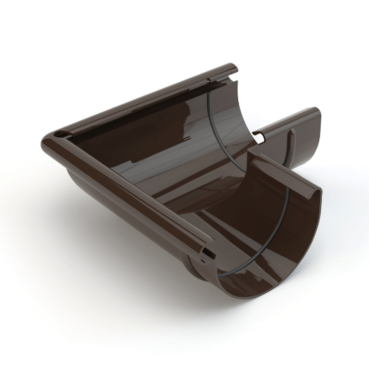 GAMRAT PVC brązowy ciemny - Narożnik 125mm / ZEWNĘTRZNY (kąt 90°)