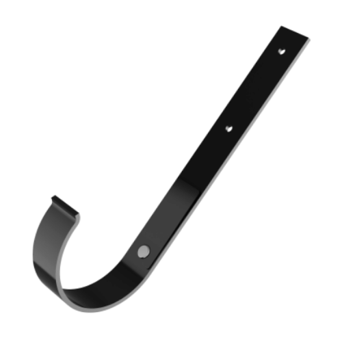 GAMRAT brąz ciemny - Uchwyt rynnowy 150mm metalowy / PROSTY