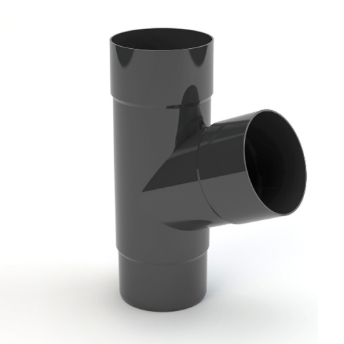 GAMRAT PVC grafitowy - Trójnik 90/90/90mm (kąt 67,5°)