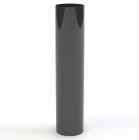 GAMRAT PVC grafitowy - Rura spustowa 63mm / 1m