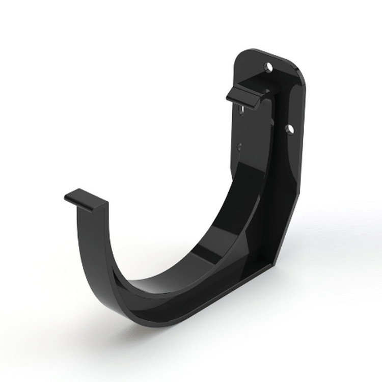 GAMRAT PVC czarny - Uchwyt rynnowy 75mm / DOCZOŁOWY