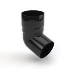 GAMRAT PVC czarny - Kolano / wylewka 63mm (kąt 67,5°)