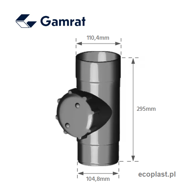 GAMRAT PVC - Czyszczak / rewizja 110mm - SCHEMAT