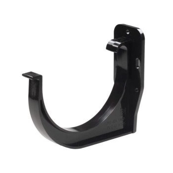 CZARNY PVC - Uchwyt rynnowy 100mm uniwersalny / DOCZOŁOWY