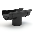 GAMRAT PVC czarny - Lej spustowy 100/90mm