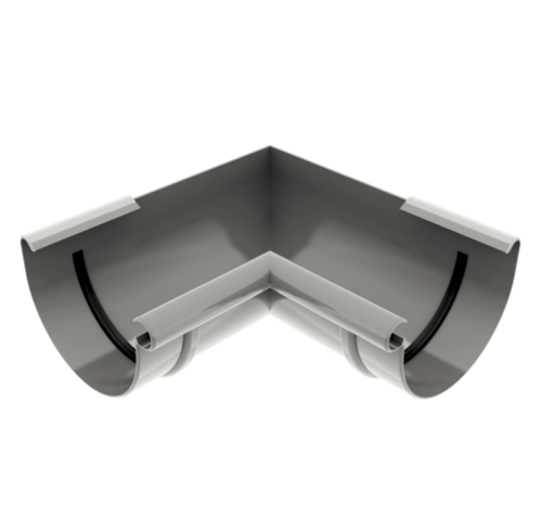 OCEAN PVC szary - Narożnik 125mm / WEWNĘTRZNY (kąt 90°)