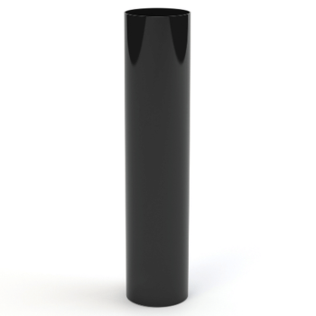 GAMRAT PVC czarny - Rura spustowa 90mm / 2m