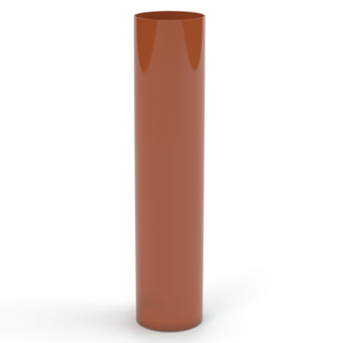 GAMRAT PVC ceglasty - Rura spustowa 90mm / 2m