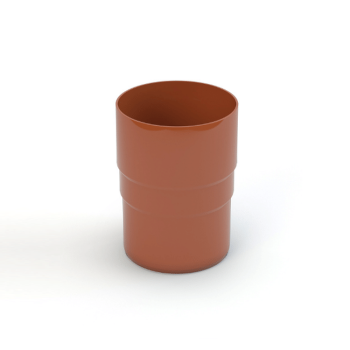 GAMRAT PVC ceglasty - Złączka rury 90mm (mufa)