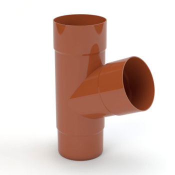 GAMRAT PVC ceglasty - Trójnik 90/90/90mm (kąt 67,5°)