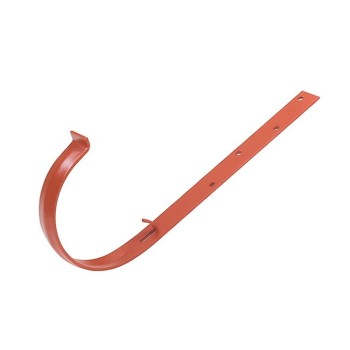 GAMRAT PVC ceglasty - Uchwyt rynnowy 125mm metalowy / PROSTY