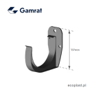 GAMRAT PVC - Uchwyt rynnowy 125mm / DOCZOŁOWY - SCHEMAT