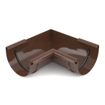 BRYZA PVC brązowy - Narożnik 125mm / WEWNĘTRZNY (kąt 90°)