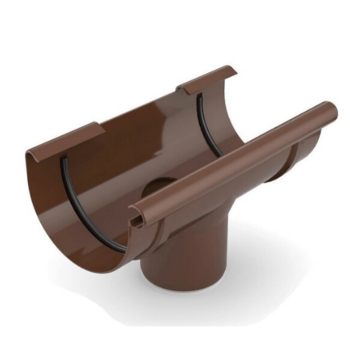 BRYZA PVC brązowy - Lej spustowy 125/90mm