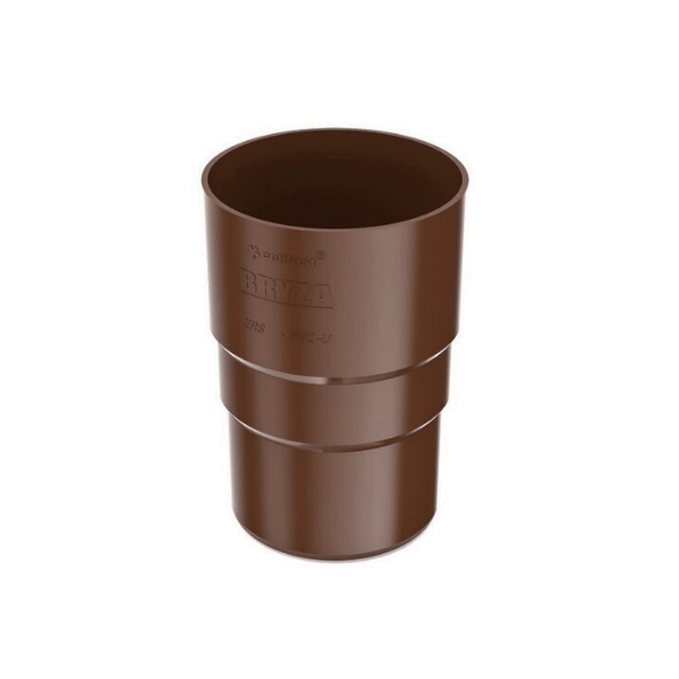 BRYZA PVC brązowy - Złączka rury 110mm (mufa)