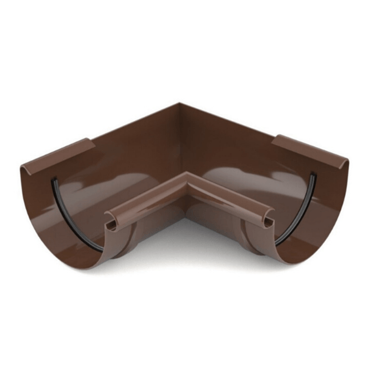 BRYZA PVC brązowy - Narożnik 150mm / WEWNĘTRZNY (kąt 90°)