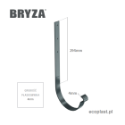 BRYZA STAL - Hak rynnowy 150mm / PROSTY - SCHEMAT
