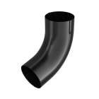 BRYZA STAL czarny - Kolano / wylewka 100mm (kąt 72°)