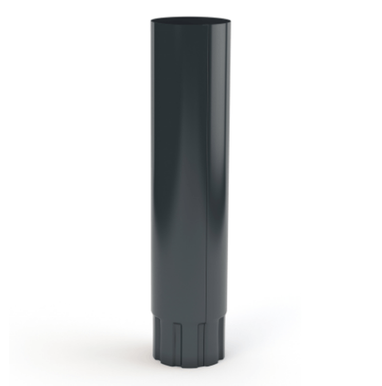GAMRAT / STALGAM grafitowy ciemny - Rura spustowa 87mm / 1m