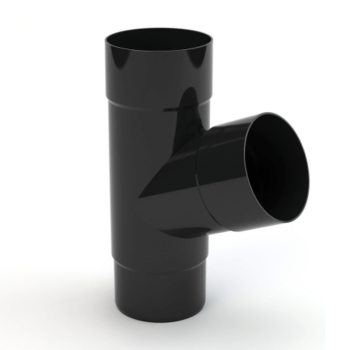 GAMRAT PVC czarny - Trójnik 90/90/90mm (kąt 67,5°)