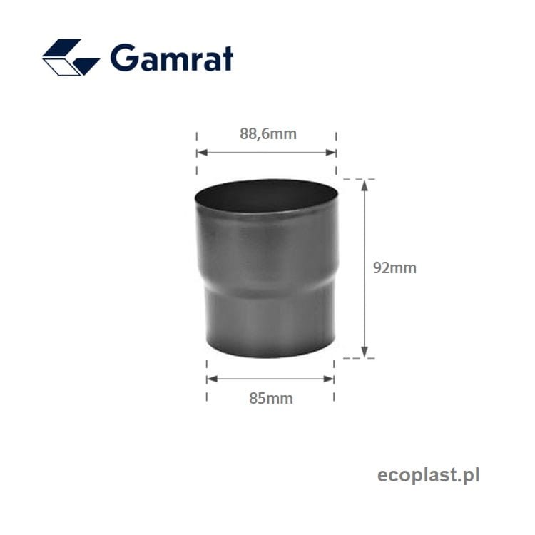 GAMRAT / STALGAM - Złączka rury 87mm (mufa) - SCHEMAT