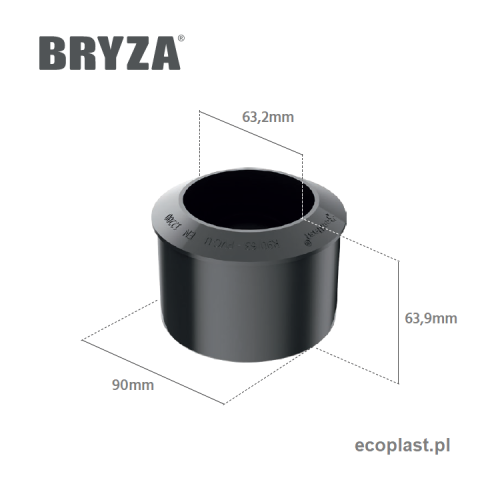 BRYZA PVC - Redukcja 90/63mm - SCHEMAT