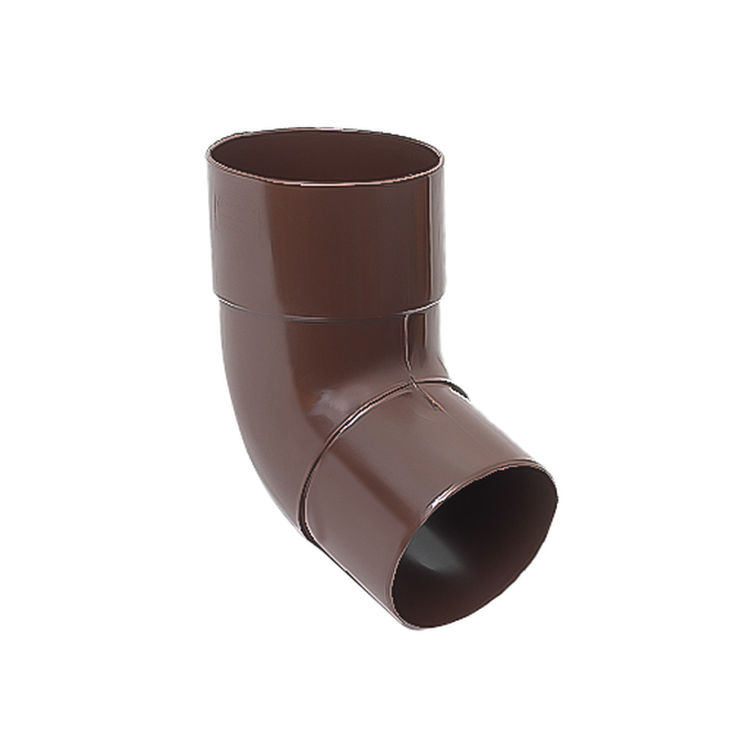 IZABELLA PVC brązowy - Kolano / wylewka 75mm (kąt 67,5°)