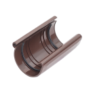 IZABELLA PVC brązowy - Złączka rynnowa 90mm