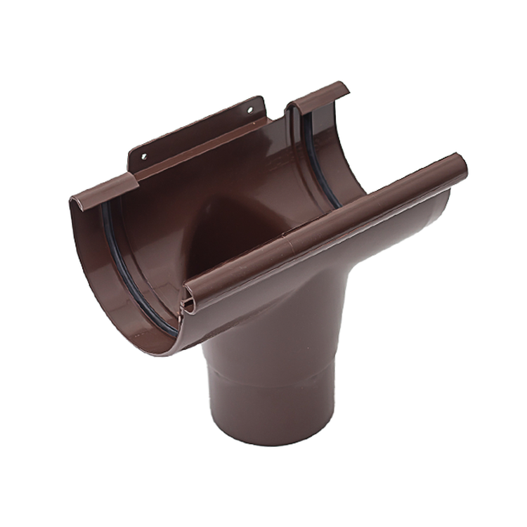 IZABELLA PVC brązowy - Lej spustowy 90/75mm