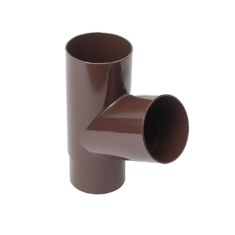 IZABELLA PVC brązowy - Trójnik 100/100/100mm (kąt 67,5°)