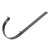 IZABELLA PVC grafitowy - Uchwyt rynnowy 125mm metalowy / PROSTY