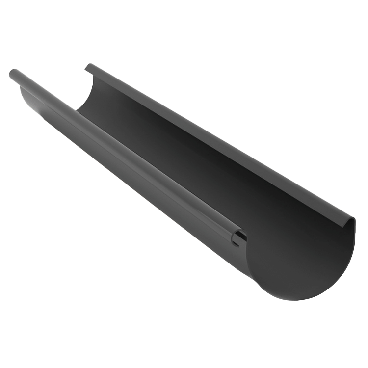 GAMRAT PVC grafitowy - Rynna 100mm / 1m