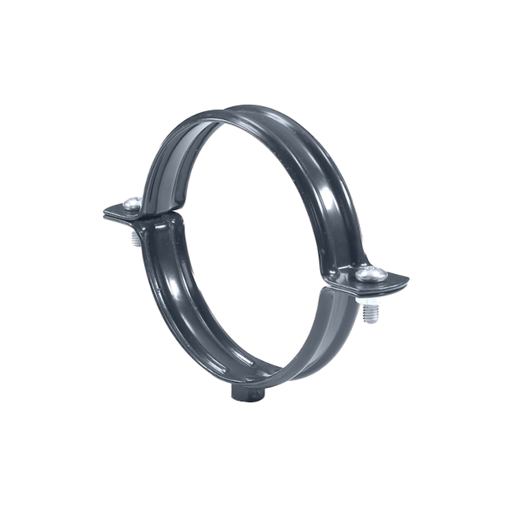 GRAFITOWY - Obejma rury 75mm METALOWA