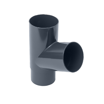 IZABELLA PVC grafitowy - Trójnik 100/100/100mm (kąt 67,5°)