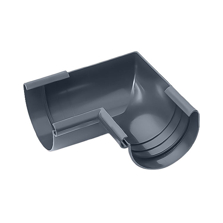 IZABELLA PVC grafitowy - Narożnik 125mm / WEWNĘTRZNY (kąt 90°)