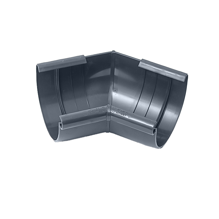 IZABELLA PVC grafitowy - Narożnik 125mm / WEWNĘTRZNY (kąt 135°)