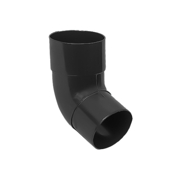 IZABELLA PVC czarny - Kolano / wylewka 75mm (kąt 67,5°)