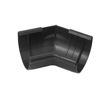 GAMRAT / IZABELLA PVC czarny - Narożnik 125mm / WEWNĘTRZNY (kąt 135°)