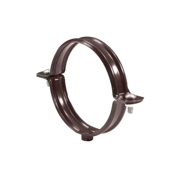 BRĄZOWY CIEMNY - Obejma rury 100mm METALOWA