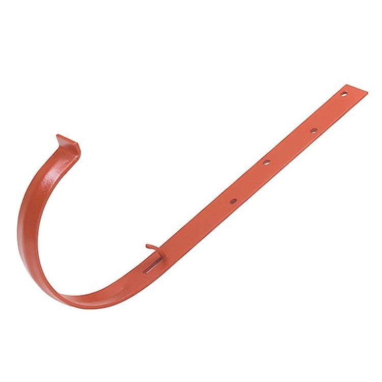 IZABELLA PVC ceglasty - Uchwyt rynnowy 90mm metalowy / PROSTY