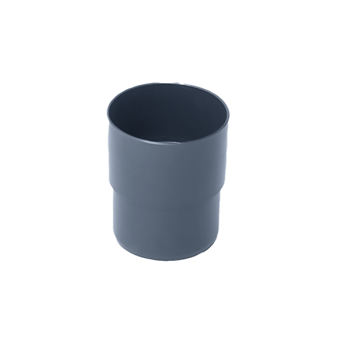 IZABELLA PVC grafitowy - Złączka rury 75mm (mufa)