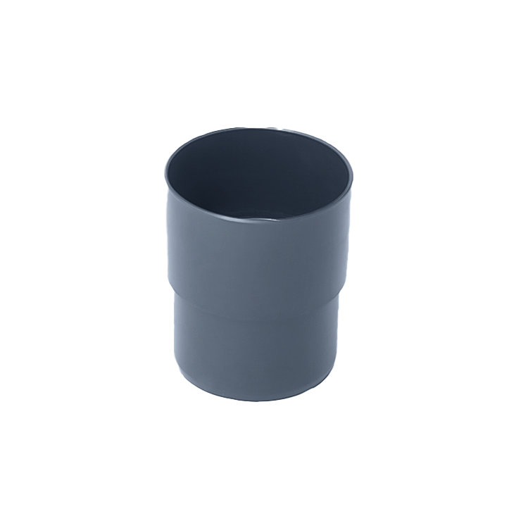 IZABELLA PVC grafitowy - Złączka rury 75mm (mufa)